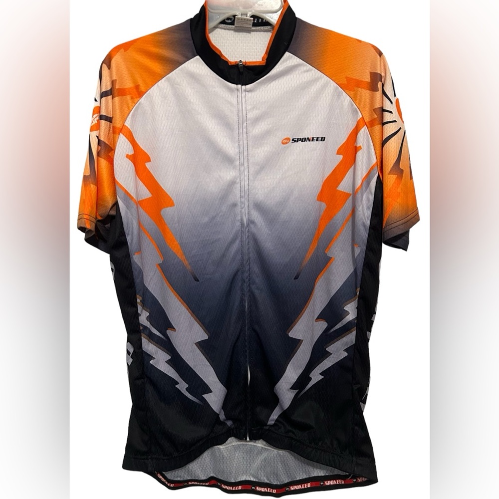 Men’s Sponeed Cycling Jersey With Back Pockets SZ XL
